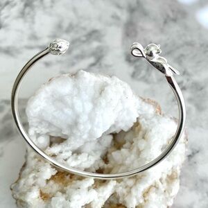 SALE✨925 Silver Cat Bangle
